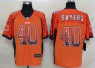 2013 NEW Nike Chicago Bears 40 Sayers Drift Fashion Orange Elite Jerseys