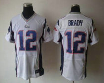 Nike Patriots -12 Tom Brady White Stitched NFL Elite Jersey Nike Patriots -12 Tom Brady White Stitched NFL Elite Jersey