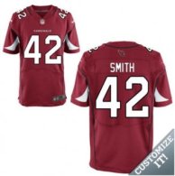 Nike Arizona Cardinals -42 Smith Jersey Red Elite Home Jersey