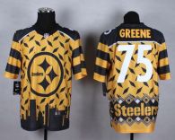 Nike Pittsburgh Steelers #75 Joe Greene Gold Men's Stitched NFL Elite Noble Fashion Jersey