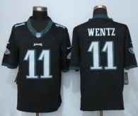 Nike Philadelphia Eagles -11 Carson Wentz Black Alternate Stitched NFL New Limited Jersey