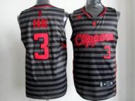 Los Angeles Clippers -3 Chris Paul Black Grey Groove Stitched NBA Jersey