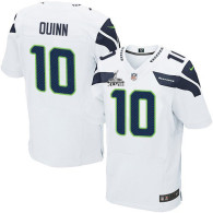 Seattle Seahawks Super Bowl XLVIII #10 Men‘s Brady Quinn Elite Road White Jersey
