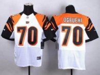 Nike Cincinnati Bengals -70 Cedric Ogbuehi White Stitched NFL Elite Jersey