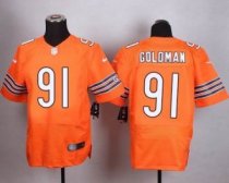 Nike Chicago Bears -91 Eddie Goldman Orange Alternate Stitched NFL Elite Jersey Nike Chicago Bears -91 Eddie Goldman Orange Alternate Stitched NFL Elite Jersey