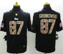Nike New England Patriots -87 Rob Gronkowski Black NFL Limited Salute to service jersey Nike New England Patriots -87 Rob Gronkowski Black NFL Limited Salute to service jersey