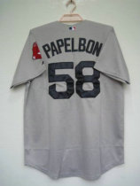Boston Red Sox #58 Jonathan Papelbon Stitched Grey MLB Jersey Boston Red Sox #58 Jonathan Papelbon Stitched Grey MLB Jersey