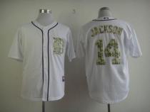 Detroit Tigers #14 Austin Jackson White USMC Cool Base Stitched MLB Jersey Detroit Tigers #14 Austin Jackson White USMC Cool Base Stitched MLB Jersey