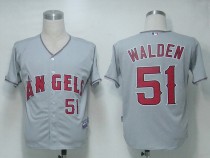 Los Angeles Angels of Anaheim -51 Jordan Walden Grey Cool Base Stitched MLB Jersey Los Angeles Angels of Anaheim -51 Jordan Walden Grey Cool Base Stitched MLB Jersey