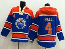 Edmonton Oilers -4 Taylor Hall Light Blue Sawyer Hooded Sweatshirt Stitched NHL Jersey Edmonton Oilers -4 Taylor Hall Light Blue Sawyer Hooded Sweatshirt Stitched NHL Jersey