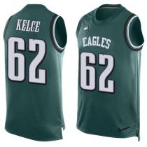 Nike Eagles -62 Jason Kelce Midnight Green Team Color Stitched NFL Limited Tank Top Jersey Nike Eagles -62 Jason Kelce Midnight Green Team Color Stitched NFL Limited Tank Top Jersey