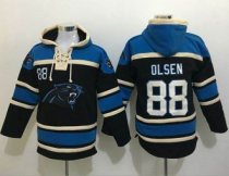Nike Carolina Panthers -88 Greg Olsen Black Sawyer Hooded Sweatshirt NFL Hoodie Nike Carolina Panthers -88 Greg Olsen Black Sawyer Hooded Sweatshirt NFL Hoodie