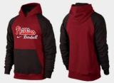 Philadelphia Phillies Pullover Hoodie Burgundy Red Black