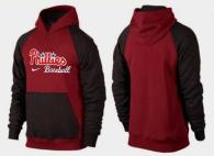 Philadelphia Phillies Pullover Hoodie Burgundy Red Black