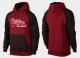 Philadelphia Phillies Pullover Hoodie Burgundy Red Black
