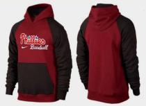 Philadelphia Phillies Pullover Hoodie Burgundy Red Black Philadelphia Phillies Pullover Hoodie Burgundy Red Black