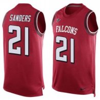 Nike Atlanta Falcons 21 Deion Sanders Red Team Color Stitched NFL Limited Tank Top Jersey