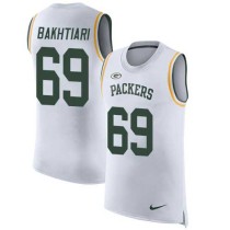 Nike Packers -69 David Bakhtiari White Stitched NFL Limited Rush Tank Top Jersey Nike Packers -69 David Bakhtiari White Stitched NFL Limited Rush Tank Top Jersey