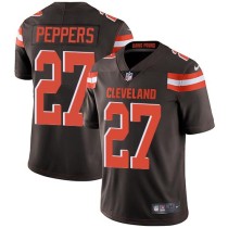 Nike Browns -27 Jabrill Peppers Brown Team Color Stitched NFL Vapor Untouchable Limited Jersey Nike Browns -27 Jabrill Peppers Brown Team Color Stitched NFL Vapor Untouchable Limited Jersey