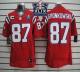 Nike New England Patriots -87 Rob Gronkowski Red Alternate With C Patch Super Bowl XLIX Champions Pa