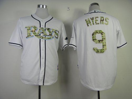 Tampa Bay Rays #9 Wil Myers White USMC Cool Base Stitched MLB Jersey