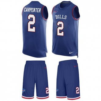 Bills #2 Dan Carpenter Royal Blue Team Color Stitched NFL Limited Tank Top Suit Jersey