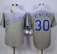Kansas City Royals -30 Yordano Ventura New Grey Cool Base Stitched MLB Jersey