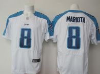 Nike Tennessee Titans #8 Marcus Mariota White Men's Stitched NFL Elite Jersey