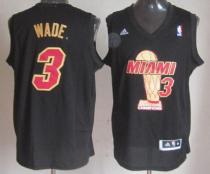 Miami Heat -3 Dwyane Wade Black 2013 NBA Finals Champions Stitched NBA Jersey Miami Heat -3 Dwyane Wade Black 2013 NBA Finals Champions Stitched NBA Jersey