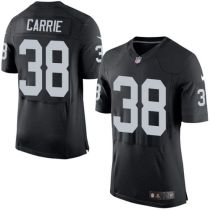 Nike Oakland Raiders #38 TJ Carrie Black Team Color Men's Stitched NFL New Elite Jersey Nike Oakland Raiders #38 TJ Carrie Black Team Color Men's Stitched NFL New Elite Jersey