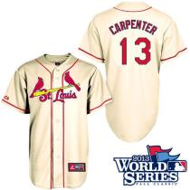 St Louis Cardinals #13 Matt Carpenter Cream Cool Base 2013 World Series Patch Stitched MLB Jersey St Louis Cardinals #13 Matt Carpenter Cream Cool Base 2013 World Series Patch Stitched MLB Jersey