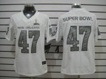 Nike New Orleans White Super Bowl XLVII Elite Jersey