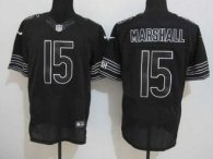 Nike Bears -15 Brandon Marshall Black Shadow Stitched NFL Elite Jersey