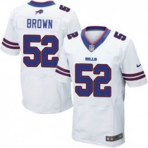 Nike Buffalo Bills -52 Preston Brown White Stitched NFL New Elite Jersey Nike Buffalo Bills -52 Preston Brown White Stitched NFL New Elite Jersey