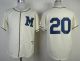 Milwaukee Brewers -20 Jonathan Lucroy Cream 1913 Turn Back The Clock Stitched MLB Jersey