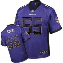 Nike Ravens -55 Terrell Suggs Purple Team Color Stitched NFL Elite Drift Fashion Jersey Nike Ravens -55 Terrell Suggs Purple Team Color Stitched NFL Elite Drift Fashion Jersey