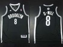 Brooklyn Nets -8 Deron Williams Black D-Will Stitched NBA Jersey
