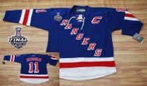 New York Rangers -11 Mark Messier Blue With 2014 Stanley Cup Finals Stitched NHL Jersey New York Rangers -11 Mark Messier Blue With 2014 Stanley Cup Finals Stitched NHL Jersey