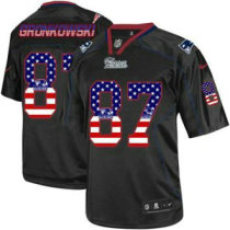 Nike New England Patriots -87 Rob Gronkowski Black NFL Elite USA Flag Fashion Jersey Nike New England Patriots -87 Rob Gronkowski Black NFL Elite USA Flag Fashion Jersey