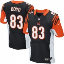 Nike Bengals -83 Tyler Boyd Black Team Color Stitched NFL Elite Jersey Nike Bengals -83 Tyler Boyd Black Team Color Stitched NFL Elite Jersey