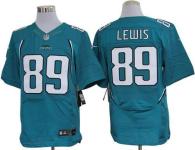 Nike Jacksonville Jaguars #89 Marcedes Lewis Teal Green Team Color Men's Stitched NFL Elite Jersey