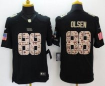 Nike Carolina Panthers -88 Greg Olsen Black Stitched NFL Limited Salute to Service Jersey Nike Carolina Panthers -88 Greg Olsen Black Stitched NFL Limited Salute to Service Jersey