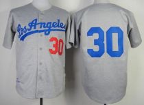 Mitchell And Ness 1963 Los Angeles Dodgers -30 Maury Wills Grey Throwback Stitched MLB Jersey Mitchell And Ness 1963 Los Angeles Dodgers -30 Maury Wills Grey Throwback Stitched MLB Jersey