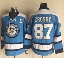 Pittsburgh Penguins -87 Sidney Crosby Blue Alternate CCM Throwback Stitched NHL Jersey Pittsburgh Penguins -87 Sidney Crosby Blue Alternate CCM Throwback Stitched NHL Jersey