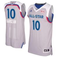 Toronto Raptors -10 DeMar DeRozan Gray 2017 All Star Stitched NBA Jersey