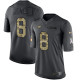 Philadelphia Eagles -8 Donnie Jones Nike Anthracite 2016 Salute to Service Jersey