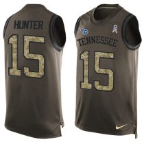 Nike Titans -15 Justin Hunter Green Stitched NFL Limited Salute To Service Tank Top Jersey Nike Titans -15 Justin Hunter Green Stitched NFL Limited Salute To Service Tank Top Jersey
