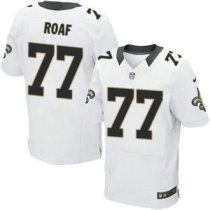 Nike New Orleans Saints -77 Willie Roaf White NFL Elite Jersey