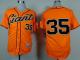 San Francisco Giants #35 Brandon Crawford Orange Alternate Cool Base Stitched MLB Jersey