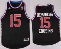 Sacramento Kings -15 DeMarcus Cousins Black 2015 All Star Stitched NBA Jersey Sacramento Kings -15 DeMarcus Cousins Black 2015 All Star Stitched NBA Jersey